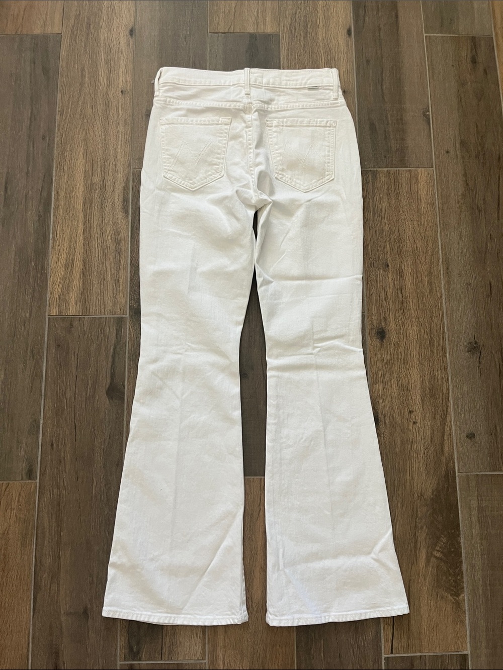 NEW Mother The Weekender Flare in Totally Innocent Denim Jeans Size 27 - Picture 6 of 11